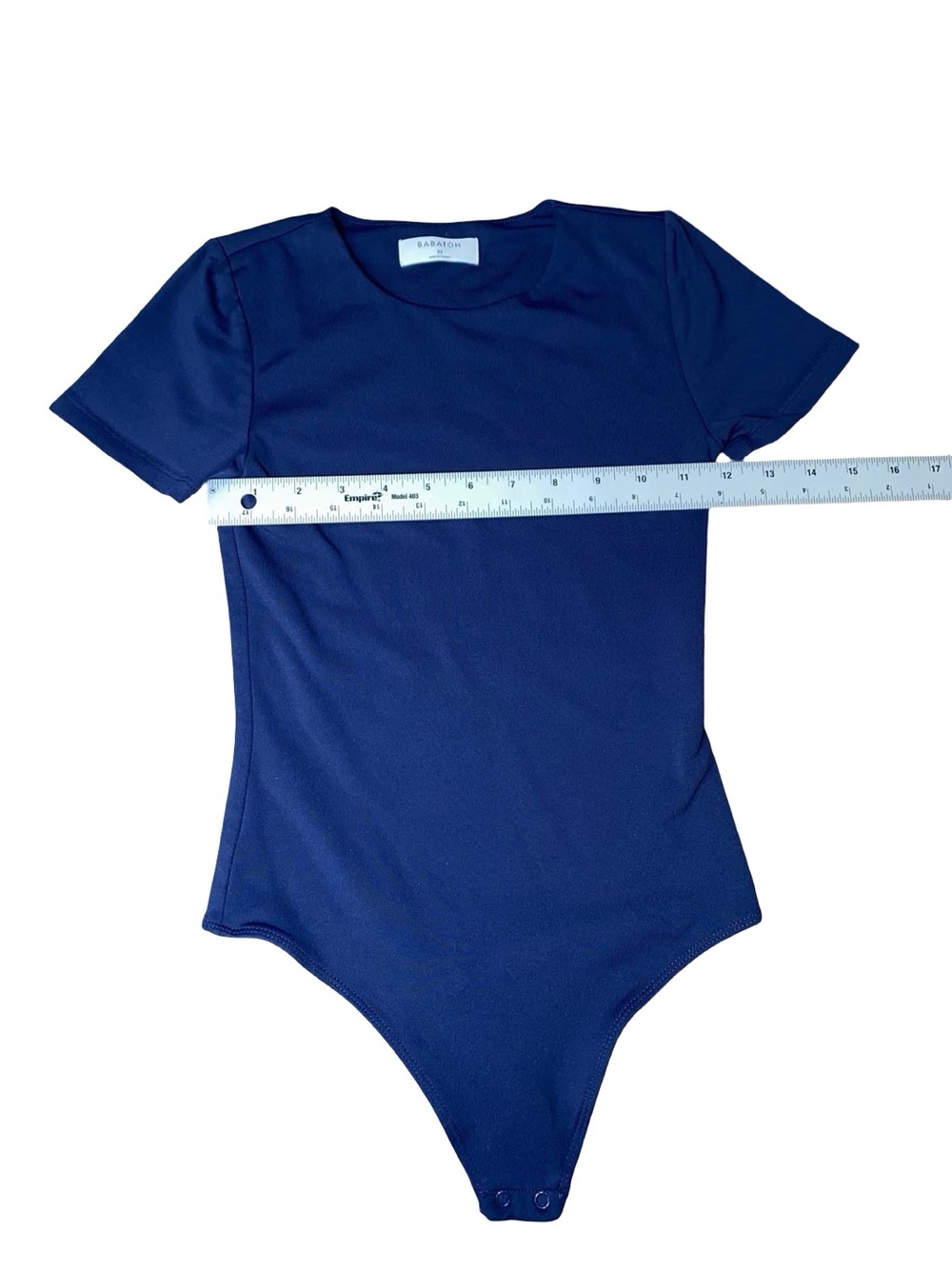 Aritzia Babaton Contour Crew Short-Sleeve Bodysuit Cobalt Blue - Size XS - Picture 5 of 12